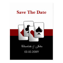 Mitteilung Vegas Save the Date Postkarten