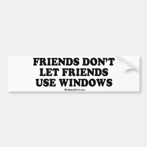 Mitteilungs-T-Stück - "Freunde lassen nicht Freund Auto Sticker