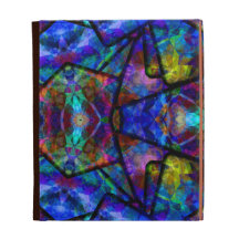 Mittelalterliche abstrakte Kunst beflecktes Glas-D