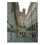 Mittelalterliche Straße Postkarte