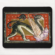 Mittelalterlicher Greif Mousepad