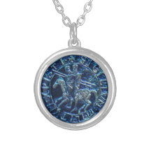 Mittelalterliches Siegel der Ritter Templar Personalisierter Schmuck