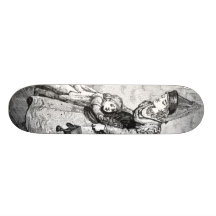 Mittelalterliches Zeit-Skateboard Bedruckte Skateboarddecks