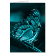 Mitternachtsleidenschaft, blaue Schmetterlings-Küs Karte