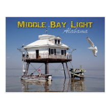 Mittlerer Leuchtturm der Bucht-(bewegliche Bucht), Postkarte