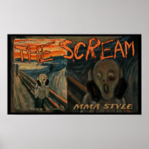 MIXED MARTIAL ARTS der entscheidende Schrei Plakatdruck