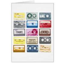 Mixtapes Grafik Grußkarte