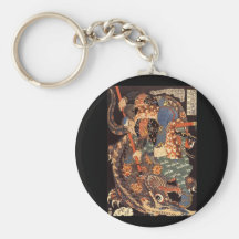 Miyamoto Musashi, das C. 1800's malt Schlüsselbänder