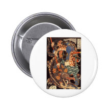 Miyamoto Musashi Tinten-Malerei Anstecknadel