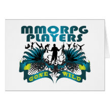MMORPG Spieler wild gegangen Grußkarten