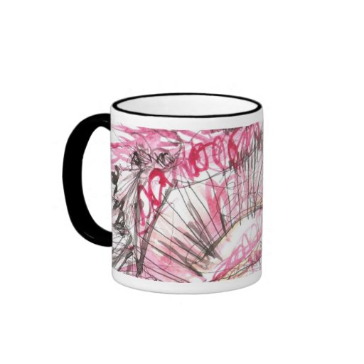 MOD-BECHER #15 - abstrakte Expressionist-Kunst dur Kaffeehaferl