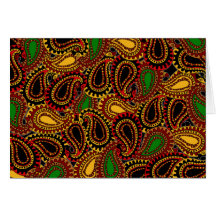 Mod Brown Paisley Karten