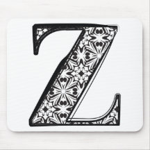 Mode-Schriftart, Buchstabe z Mousepad