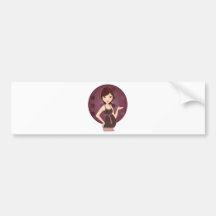 Mode schwanger auto sticker