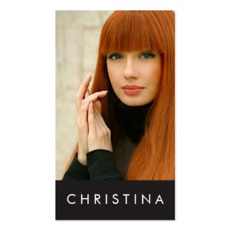 Modelle und Schauspielermoderner Headshot Visitenkarten