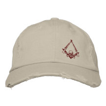 Modern Master Mason embroidered distressed hat Baseball Cap