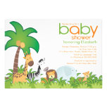 Modern Safari Animals Baby Shower Invitation einladungen