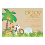 Modern Safari Animals Baby Shower Invitation einladungen