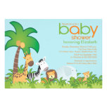 Modern Safari Animals Baby Shower Invitation einladungen