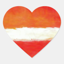 Moderne abstrakte Kunst - Rothko Art Herzaufkleber