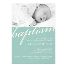 Moderne Baby-Taufe-Einladung
