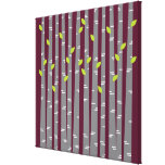 Moderne Birke eingewickelte Leinwand-Wand-Kunst Galerie Gefaltete Leinwand