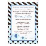 Moderne Elefant-Babyparty-Einladung
