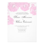 Moderne Hochzeits-Einladung:: Rosa Blumen