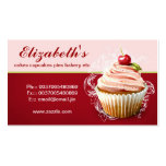moderne Kirschkuchen-Visitenkarte