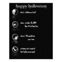 moderne Knopf-Art-Halloween-Einladung
