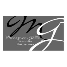 Moderne Monogramm-Visitenkarte-Schablone