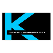 Moderne Monogramm-Visitenkarten