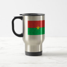 Moderne Muster Burkinabe Flagge Kaffee Haferl