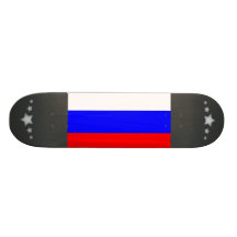 Moderne Muster-Russe-Flagge Personalisiertes Skateboarddeck