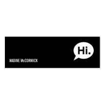 Moderne schwarze Visitenkarte