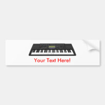 Moderne Tastatur Synth: Modell 3D: Auto Sticker