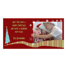 Moderne Weihnachtsfoto-Karte Individuelle Foto Karten