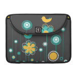 Moderne wunderliche Blumen MacBook Sleeve Für MacBooks