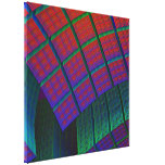 Moderner abstrakter cubistic eingewickelter Leinwa