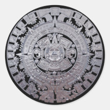 Moderner aztekischer Mayakalender Aufkleber