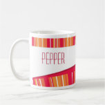 Moderner gestreifter Becher Kaffee Tassen