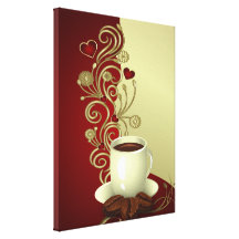 Moderner Kaffee-Liebhaber Leinwanddruck