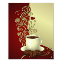 Moderner Kaffee-Liebhaber Photo Druck
