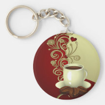 Moderner Kaffee-Liebhaber Schlüsselband