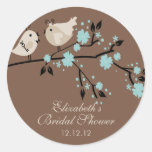 Modernes Liebe-Vogel-Brautparty Stickers