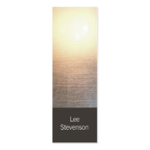 Modernes Minimalistic Zen-Glühen-MiniVisitenkarte