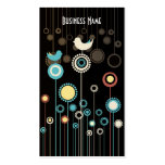 Modische Blumenmuster-Visitenkarte