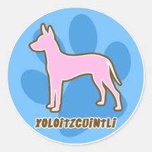 Modische Xoloitzcuintle Aufkleber