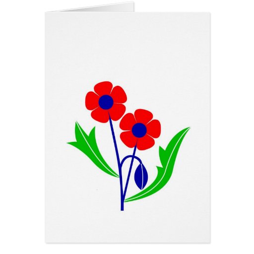 Mohnblume Karte
