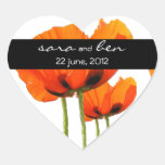 Mohnblumen, die Aufkleber Wedding sind